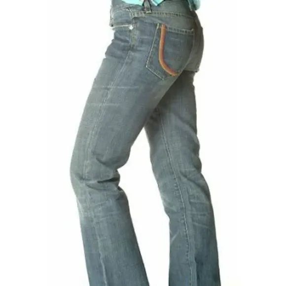 Paper Denim &amp; Cloth Retro Rainbow Pocket Jeans 23