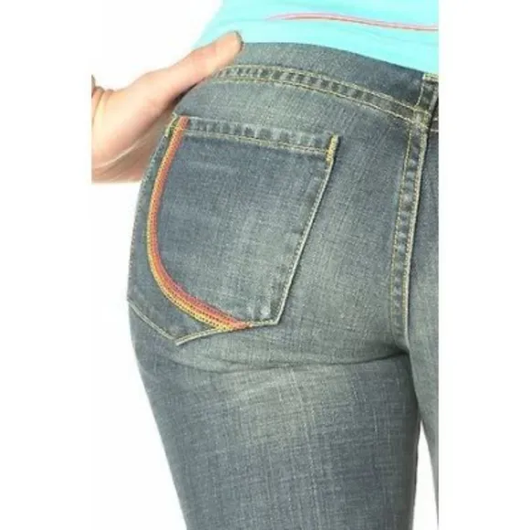 Paper Denim &amp; Cloth Retro Rainbow Pocket Jeans 23