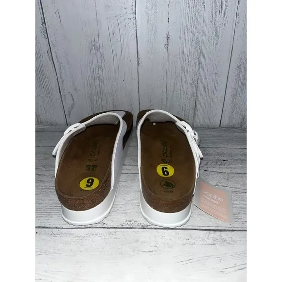 Papillio by Birkenstock Platform Sandal Vegan White Thong Size 9