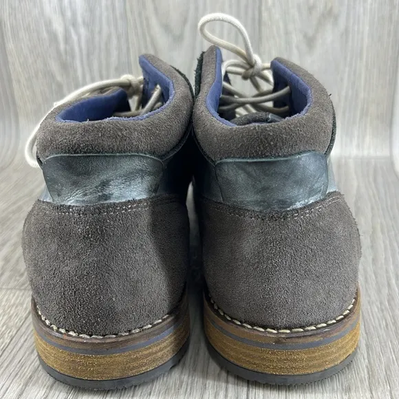 Parc Christie Charcoal Wash Leather Oxfords HighTop Shoes