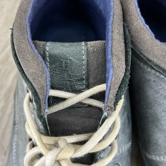 Parc Christie Charcoal Wash Leather Oxfords HighTop Shoes