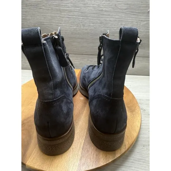 Paul Green Jillian Suede Dual Zipper Ankle Boots US 6