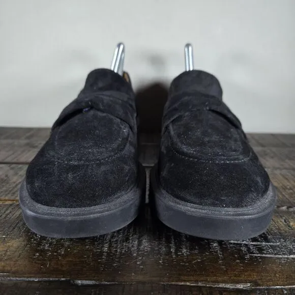 Paul Green Sadie Loafer Womens Size 8.5 US Platform Heel Shoe Black Suede (6 UK)