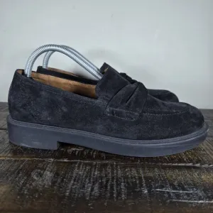 Paul Green Sadie Loafer Womens Size 8.5 US Platform Heel Shoe Black Suede (6 UK)