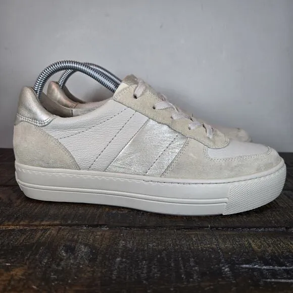 Paul Green Unity Womens Size 8.5 US Platform Sneaker Shoes Beige (6 UK)