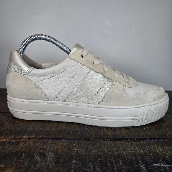 Paul Green Unity Womens Size 8.5 US Platform Sneaker Shoes Beige (6 UK)