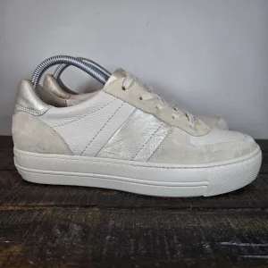 Paul Green Unity Womens Size 8.5 US Platform Sneaker Shoes Beige (6 UK)