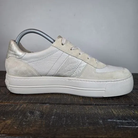 Paul Green Unity Womens Size 8.5 US Platform Sneaker Shoes Beige (6 UK)