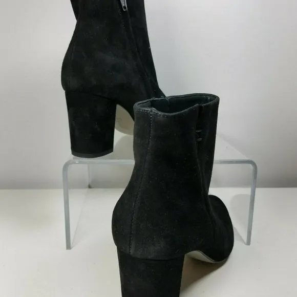 Paul Green women ankle Boots booties Black Suede