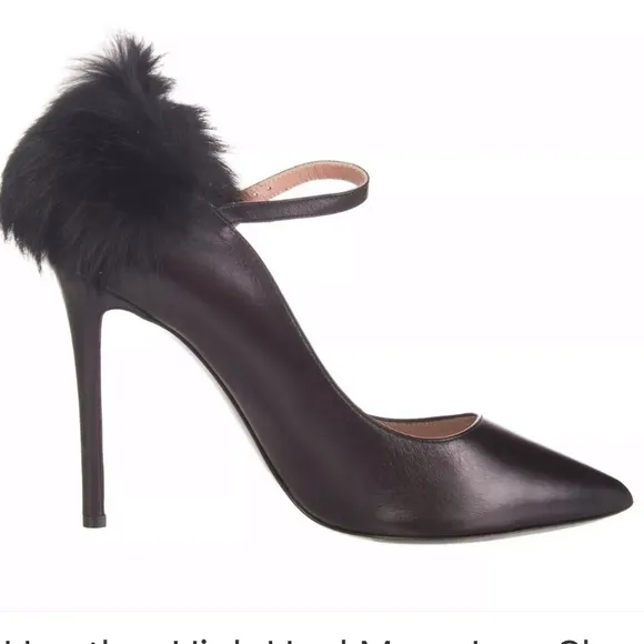 POLLINI🔥🔥Genuine Leather High Heel Mary Jane