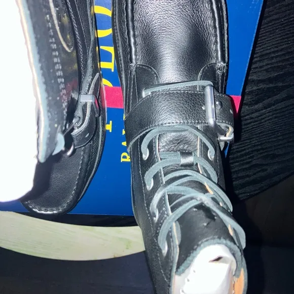 Polo by Ralph Lauren Men's Black Leather Boots