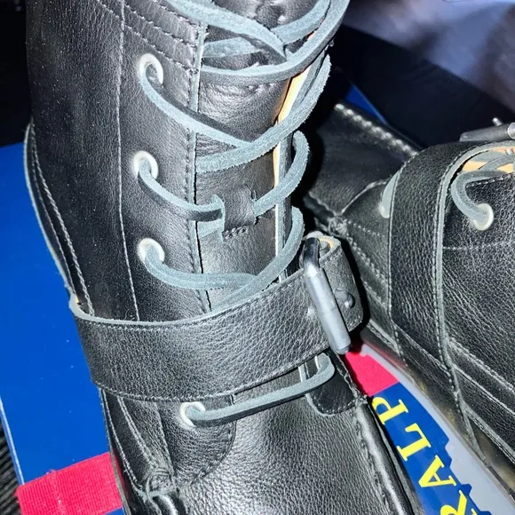 Polo by Ralph Lauren Men's Black Leather Boots