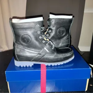 Polo by Ralph Lauren Men's Black Leather Boots