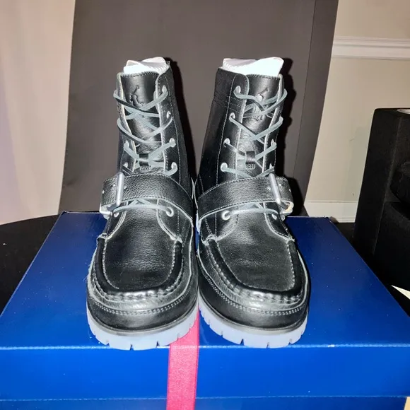 Polo by Ralph Lauren Men's Black Leather Boots