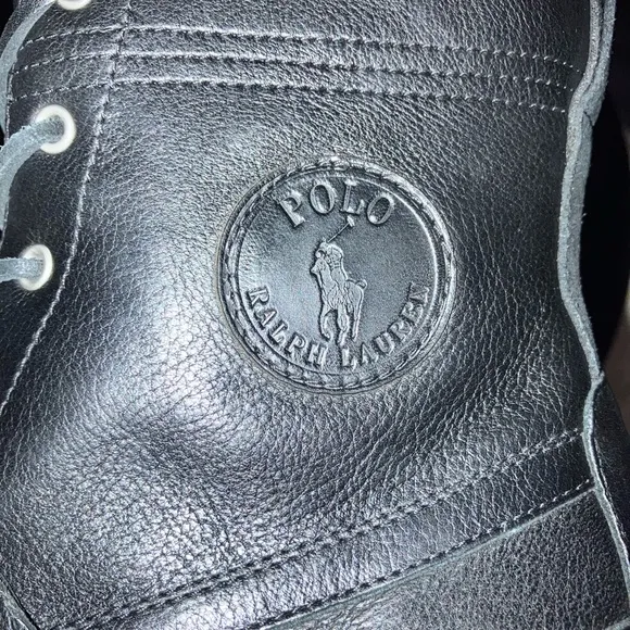 Polo by Ralph Lauren Men's Black Leather Boots
