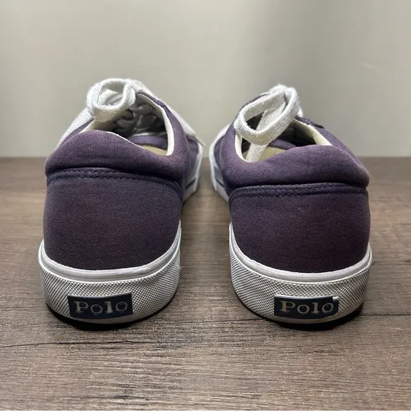 Polo by Ralph Lauren Men's Purple Canvas Sneakers