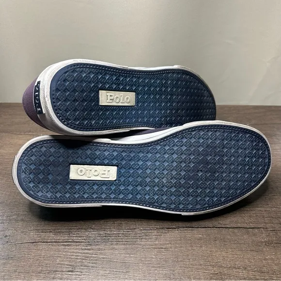Polo by Ralph Lauren Men's Purple Canvas Sneakers