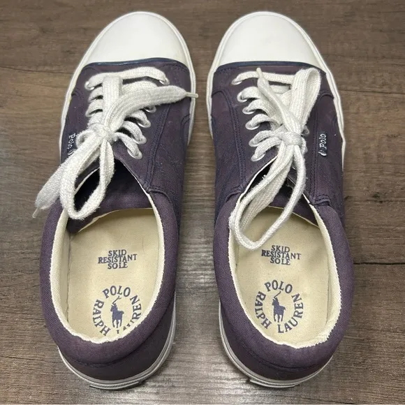 Polo by Ralph Lauren Men's Purple Canvas Sneakers