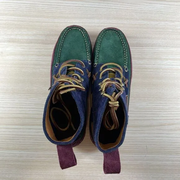 Polo Country Ralph Lauren Ranger Suede‎ Boots Size 10.5 Multicolor Sportsman