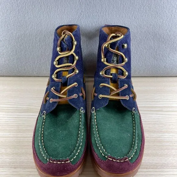 Polo Country Ralph Lauren Ranger Suede‎ Boots Size 10.5 Multicolor Sportsman