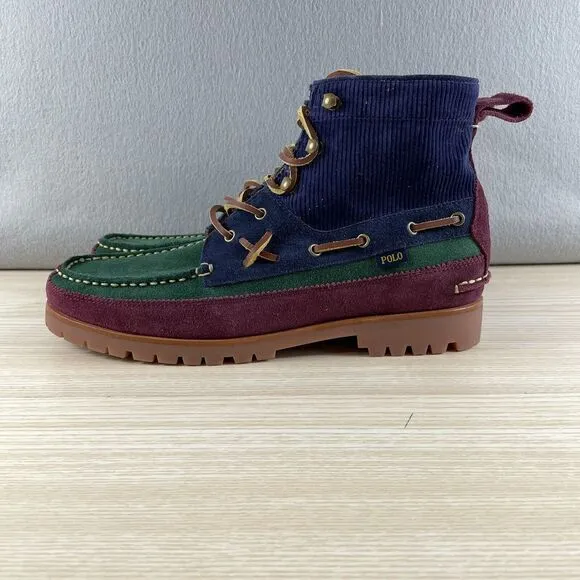 Polo Country Ralph Lauren Ranger Suede‎ Boots Size 10.5 Multicolor Sportsman