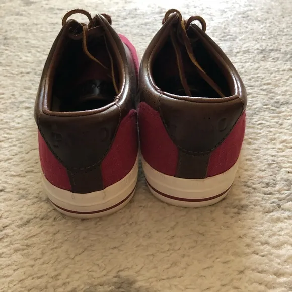 Polo Ralph Lauren Men’s red Vaughn saddle sneakers