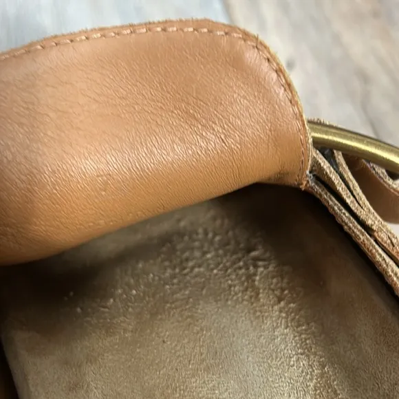 Polo Ralph Lauren  Sueded Calfskin Clog Tan Suede Slip-On Shoes sz 7