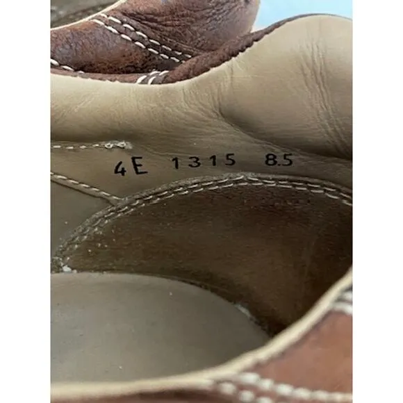 Prada Brown Leather Sneakers Lace up Shoes 9.5