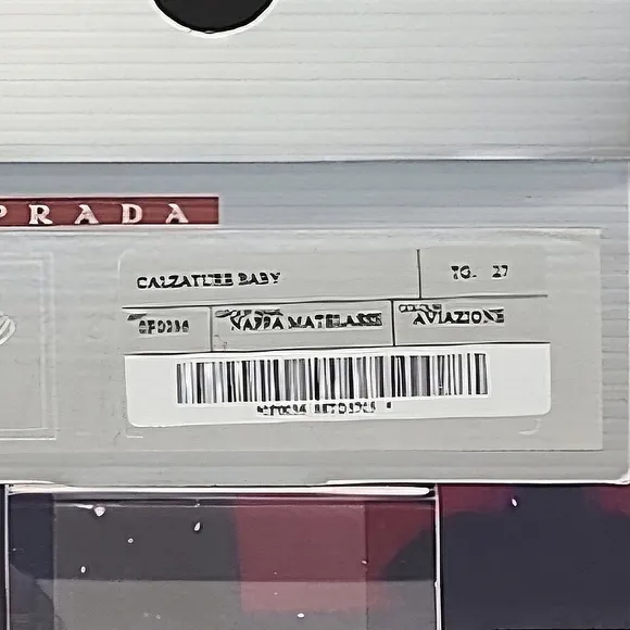 PRADA – Sneakers, white, Napa leather, includes box, size 27 EU