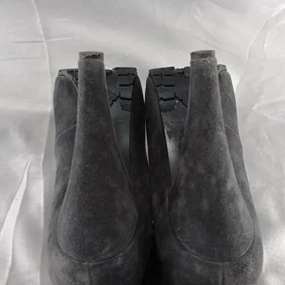 Proenza Schouler Lace Up  Booties Womens 36 / 6 Gray Suede Steampunk Victorian