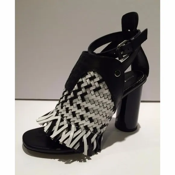 Proenza Schouler Woven Fringe Leather Sandals NEW Size 36