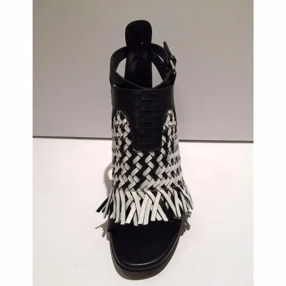 Proenza Schouler Woven Fringe Leather Sandals NEW Size 36