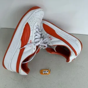 Puma GV Special Mens 13 Shoes Athletic Sneakers Leather Orange/White 343569