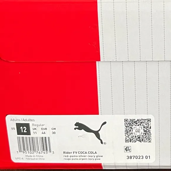 Puma Rider Fv Coca Cola Mens Shoes