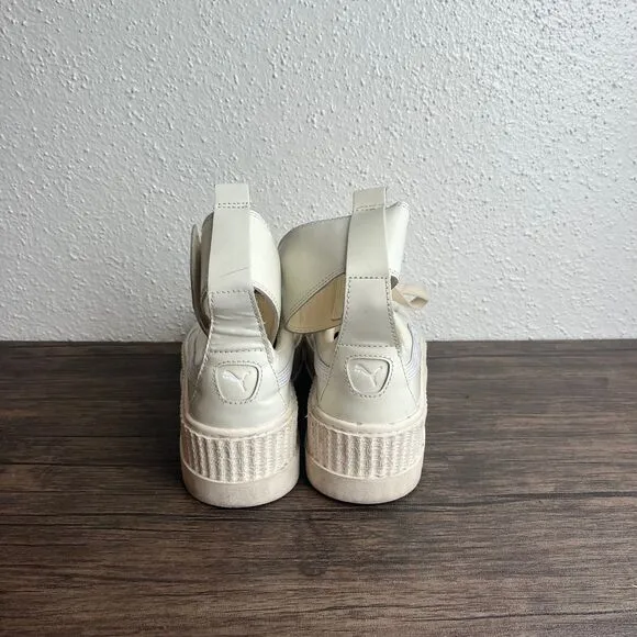 PUMA X Rihanna Fenty Ankle Strap Creepers Platform Shoes Vanilla Ice Womens Sz 7