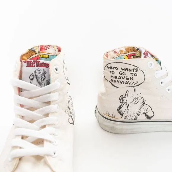 R. Crumb Mr. Natural 2009 X Vans Collab Rare Sk8-Hi Sneakers, Women's US 7.5