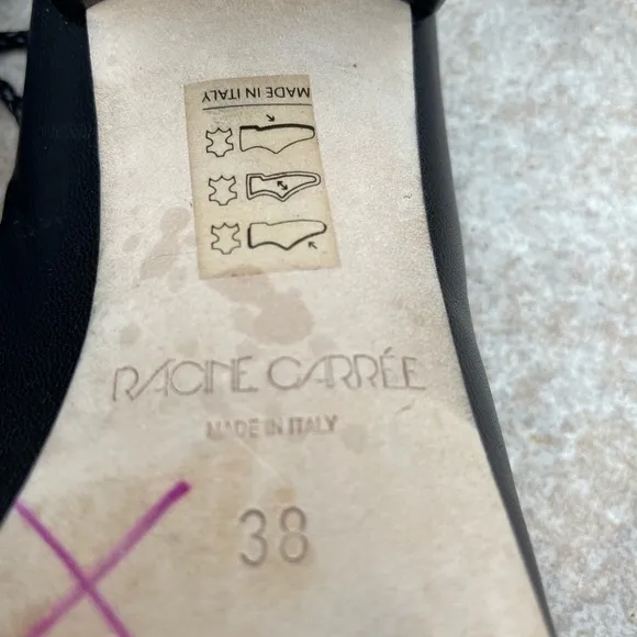 RACINE CARRÉE black leather shoes