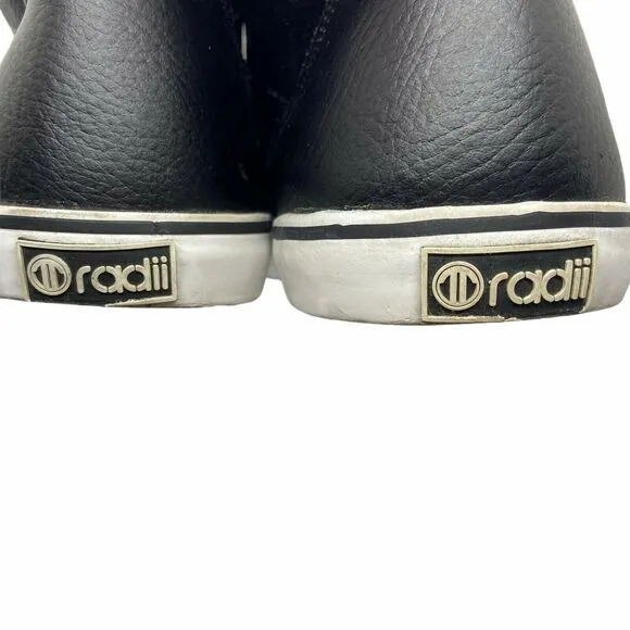 Radii Sneakers Skate Shoes Men's FM1073 Black Synthetic Lace Up Mid Top Size 13