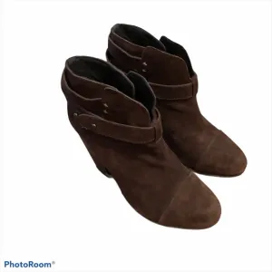 Rag &amp; Bone Harrow Boots Booties Brown Suede 5.5 EUC