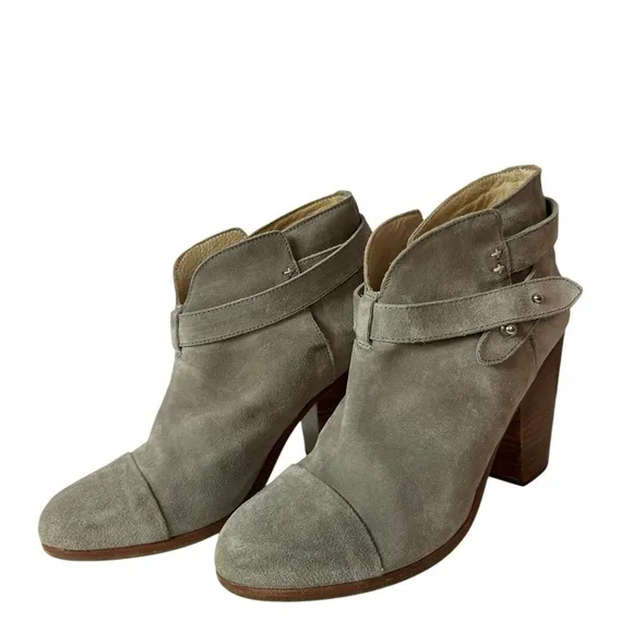 Rag &amp; Bone Harrow Suede Leather Pull On Ankle Boots Women's Size US 9 EU 39