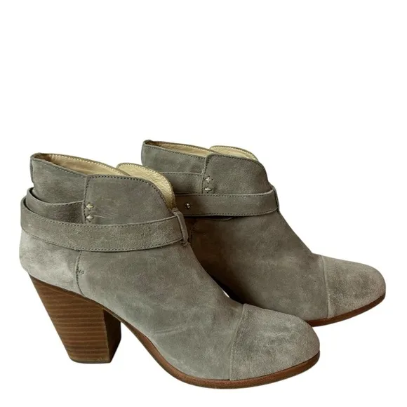 Rag &amp; Bone Harrow Suede Leather Pull On Ankle Boots Women's Size US 9 EU 39