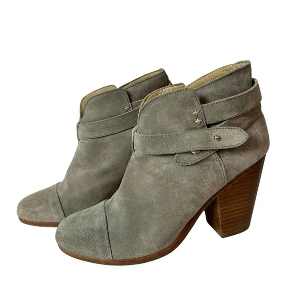 Rag &amp; Bone Harrow Suede Leather Pull On Ankle Boots Women's Size US 9 EU 39