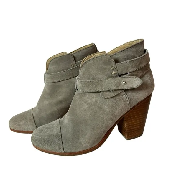 Rag &amp; Bone Harrow Suede Leather Pull On Ankle Boots Women's Size US 9 EU 39