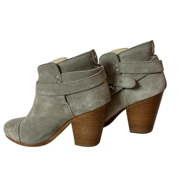 Rag &amp; Bone Harrow Suede Leather Pull On Ankle Boots Women's Size US 9 EU 39