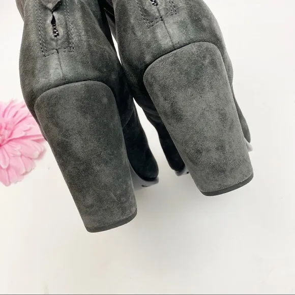 Rag &amp; Bone Newbury Suede Leather Ankle Boots: Dark Grey