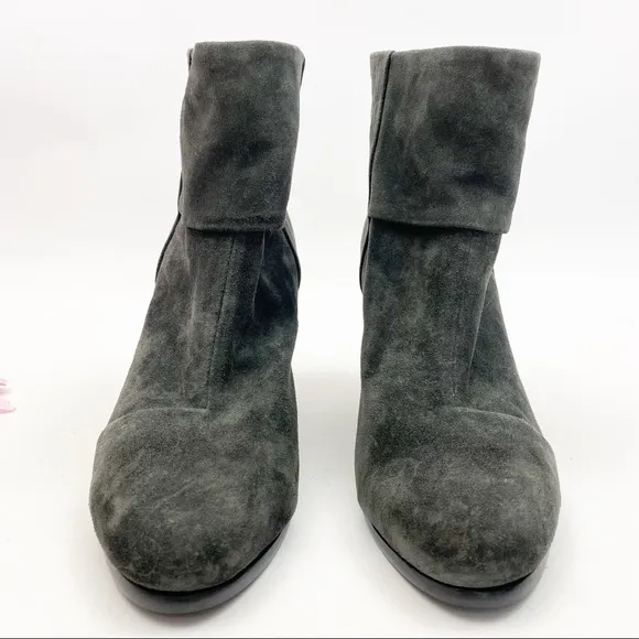 Rag &amp; Bone Newbury Suede Leather Ankle Boots: Dark Grey