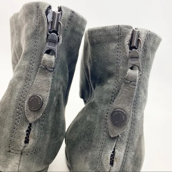 Rag &amp; Bone Newbury Suede Leather Ankle Boots: Dark Grey