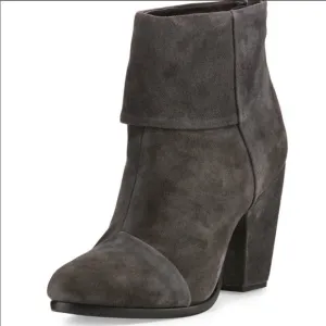 Rag &amp; Bone Newbury Suede Leather Ankle Boots: Dark Grey
