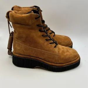 Rag &amp; Bone Sloane Women's Suede Lace Up Ankle Boots Cinnamon US 6 EU36 $770 New