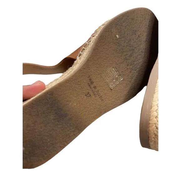 Rag &amp; Bone Tan Leather Sandals